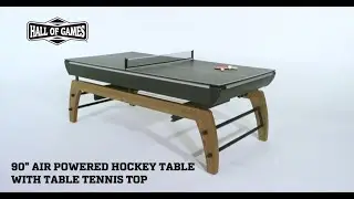 Hall of Games 90&Prime; Edgewood Air Hockey Table with Table Tennis Top