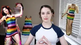 I made joys rainbow dress from red velvet |  iconic Kpop outfits  피카부 레드벨벳