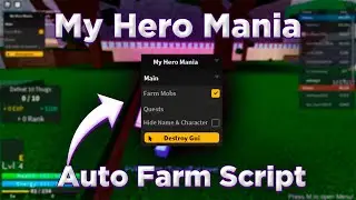 Roblox My Hero Mania Hack Script 2022 | Mob Farm GUI