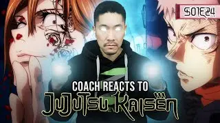 Double Black Flash | Coach Reacts to Jujutsu Kaisen S1 E24