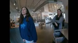 Asian having a hard time to order food in Chipotle and Mexico America restaurant in USA X like stupi