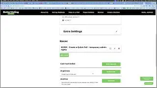 BV925 - Create a Quick Poll - temporary admin rights