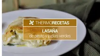 Lasaña de pesto y judías verdes