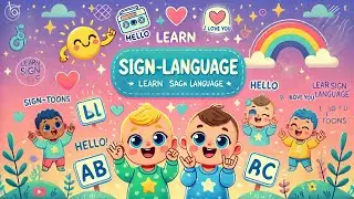 Learn Sign Language with Baby-Toons! 🖐✨ | Fun & Easy Signs for Kids | Nursery Rhymes & Songs