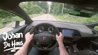 Seat Leon CUPRA R MANUAL TRANSMISSION 310hp POV test drive on country roads