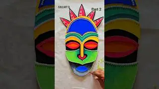 #tribalart #tribalmask #handmade #cardboardcraft #art #fy #soulartsl #diy