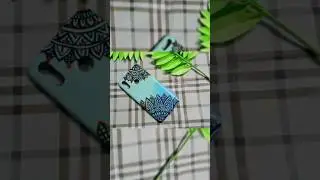 mandala art on phone cover #oldtonew #craftfromwaste #trashtotreasure #phonecasediy #phonecase #diy