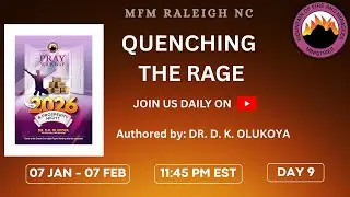 QUENCHING THE RAGE (DAY 9) | MFM RALEIGH NORTH CAROLINA | 01-15-2026