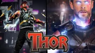 THOR ⚡ TREND ⚡ || FF COLLAB WITH THOR || THOR WHATSAPP STATUS #shorts #thor  Thor shorts