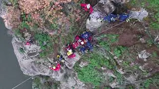 Grabaci&oacute;n con drone del Simulacro de Rescate en Altura Toledo 2019 - Bomberos Espa&ntilde;a - Aeromontes