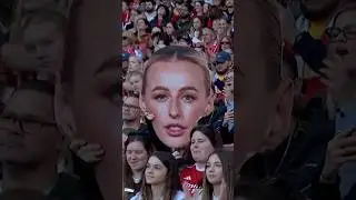 Chloe Kelly spotted in the stands 👀🤣 #BarclaysWSL #ChloeKelly #arsenalwomen