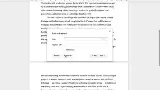 How to use find and replace in Google Docs