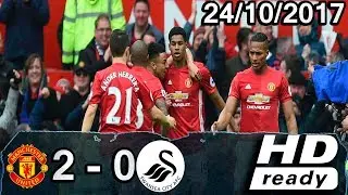 Manchester United vs  Swansea City  2-0 ● All Goals Extended Highlights RESUMEN GOLES 1017 1018 HD C