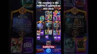 Hit-monkey is the PERFECT addition to this deck #marvel #marvelsnap #shorts