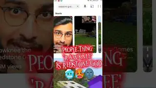People Thing 'Rawnkee Is Redstone God But This Guy #shorts #lapatasmp  #homepage #ytshorts