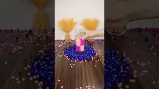 Satisfying Reverse Beads ASMR 🔵🌸🔵 #152 #reverse #asmr #satisfying