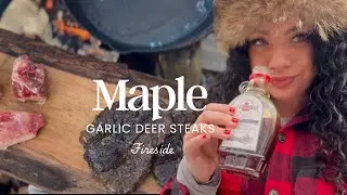 Maple Garlic Deer Steaks Over The Fire