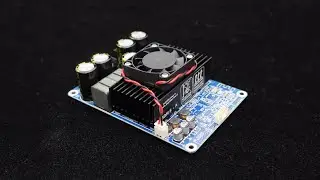 TPA3255 Dual-Channel Stereo 300W High Power Amplifier Board BDM8-A with Fan for Desk/Home/DIY Audio