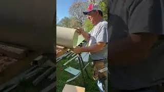 Aluminum pvc coated coil window break for window surround trim