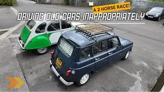 Citroen 2CV VS Renault 4: Driving classic cars irresponsibly