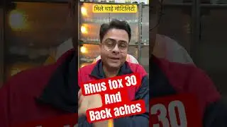 Rhus Tox 30 and Backache