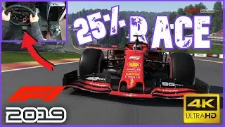 F1 2019 | Ferrari F1 Spa-Francorchamps GP | Logitech G29 [4K]