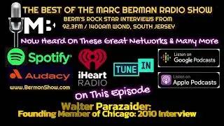 Walter Parazaider Founding Member of Chicago Interview from 2010 on the Marc Berman Radio Show