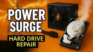 Hard Drive DESTROYED by Power Surge REPAIRED!