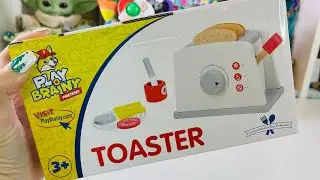 Cute wooden toaster! #shorts #asmr