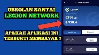 LEGION NETWORK❗OBROLAN SANTAI || APAKAH APLIKASI INI TERBUKTI MEMBAYAR⁉️