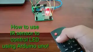 How to use IR TV remote control to blink LED with Arduino uno!!! IR-LED projects..