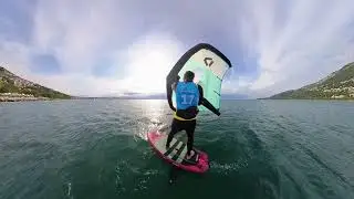 Lezioni di wingfoil - La race jibe - La strambata race