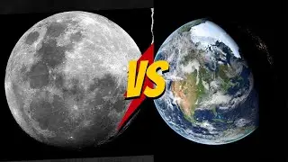 Earth and Moon: A Celestial Showdown.
