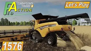 #LS19 #1576 Dreschen mit NEW Holland CR 10 90 und CASE #NF Marsch 4fach mod map #nfm
