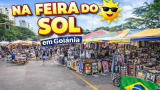 Feira do Sol em Goiânia 🇧🇷 | Comidas, Variedades e Surpresas em um Só Lugar | Edu Pelo Mundo