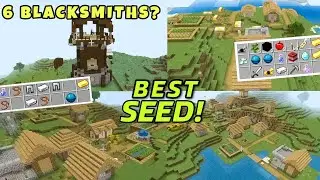 Best Survival Seed For Minecraft PE 1.18 | *6 BLACKSMITHS Village* |  Minecraft 1.18 Best Seed