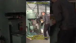 Semi auto square tin can seaming machine manual pneumatic can seamer