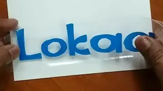 How to hand cut vinyl sticker for beginners | How to cut letters shape vinyl sticker | @lokaaarts