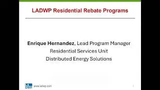 Save Money and Energy with LADWP Residential Rebate Programs
