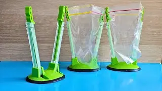 Food preparation Ziplock bag holder