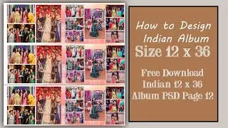 Wedding Album Design PSD Free Download 12&times;36 Latest 2021