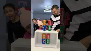 Наконец-то выиграл папа, первый 1 раз! Поздравим 😅 #family #challenge #competition #fun #familyfun