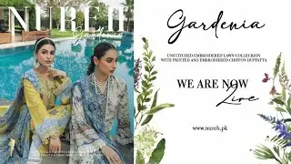 Nureh UNSTITCHED Embroidered Lawn GARDENIA Collection 2022 | Nureh Embroidered Lawn Collection 2022