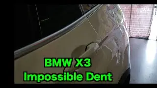 BMW X3 Outrageous Dent - 100% Paintless Repair  Snap a Dent