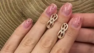 Серьги Xuping 23297 белые фианиты