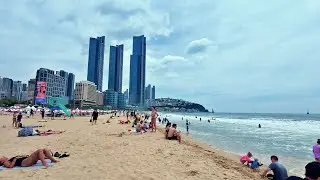 한여름 해운대 바다에서는... | Haeundae Beach | Korea 4K