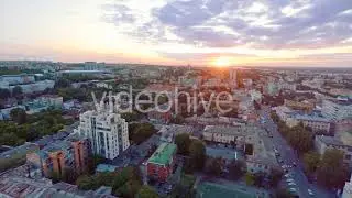 Graphics 2018 | Eastern Europe Sunset Cityscape (Stock Footage)