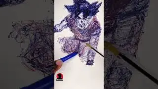 🎨 Painting with Two Pens | Creative Art & Unique Technique | Creative Craft ✍️✍️