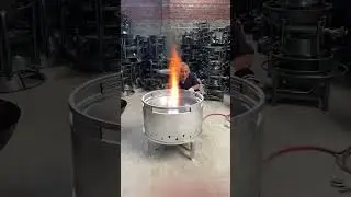 Fully enclosed nine-hole large stove.