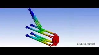 Suspension System / Shock Absorber  / ANSYS WB Transient Structural Dynamic Analysis